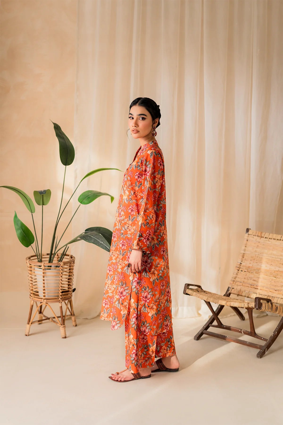 Premium Lawn Summer 2 Piece Dress - 003