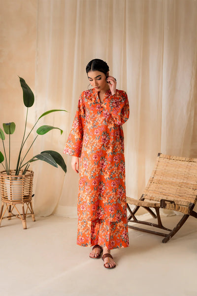 Premium Lawn Summer 2 Piece Dress - 003