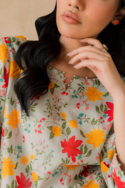 Premium Lawn Summer 2 Piece Dress - 002
